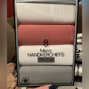 Vintage 8 Men’s Handkerchiefs Fine Quality